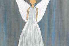 A painting of an angel.