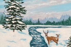 Winter Stream Drawing 