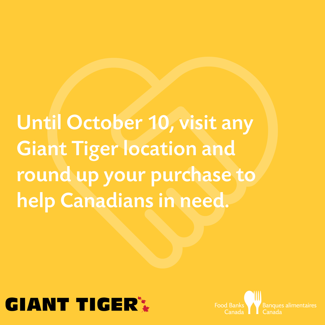 Giant Tiger Round Up Banque d'aliments Sudbury Food Bank