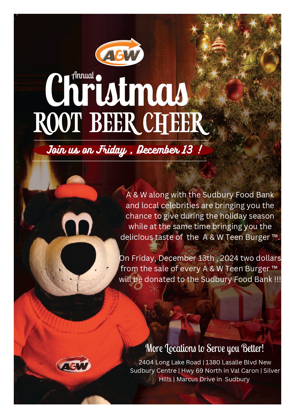 The Poster for the 2024 A&W Root Beer Cheer. The Text says: 
